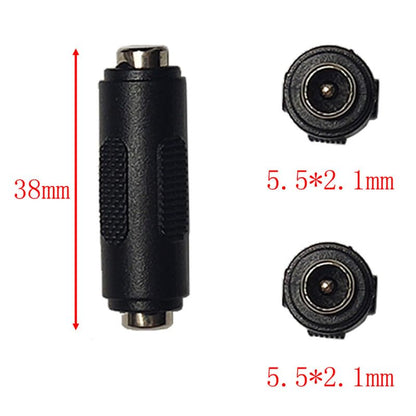 2pcs 12V DC Power Adapter 5.5mm X2.1mm, 2.1x5.5mm CCTV Camera DC Power Adapter for CCTV Security Camera, DVR, Car Rearview Monitor System Video, LED Strip Light, Surveillance - style: 5.5x2.1 to 5.5x2.5mm