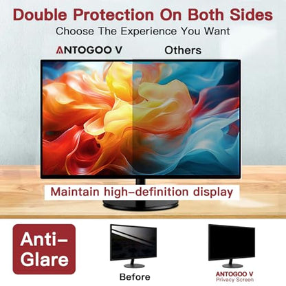 2 Pack 24 Inch 16:10 Privacy Screen for Computer Monitor, Eye Protection Anti Glare Computer Screen Cover, Removable Anti-Scratch Computer Screen Privacy Shield for 24'' Widescreen Monitor - size: 24 Inch (16:10)