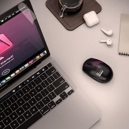 Wireless Mouse (Bluetooth+2.4G) Rechargeable Portable Silent Computer Mouse with Quiet Click and 3 DPI for Laptop/PC/Mac/MacBook/Chromebook/Surface Pro/iPad/Tablet (Whale2) - color: Whale2