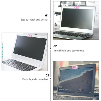 Happyyami Webcam Cover Slide Cat Design Ultra-Thin Laptop Cover for Computers Tablets Privacy 2-Pack Fits Most Webcams Does Not Indicator Lights