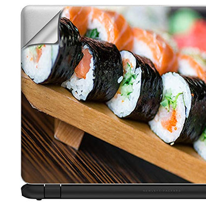 It's A Skin 15.6 inch Laptop Notebook Skin Vinyl Sticker Cover Decal Universal fit for 15.6" (May Require Trimming) HP Lenovo Apple Mac Dell Compaq Asus Acer/Sushi California roll Japanese Food