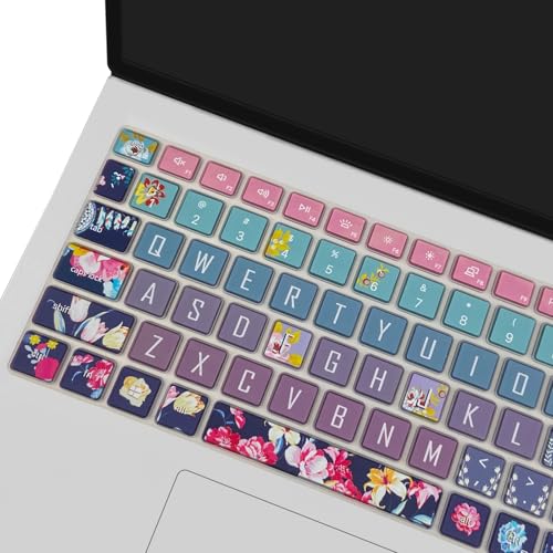 Keyboard Cover for Dell Inspiron 15 3000 5000 7000 3510 3511 3515 3525 3530 3535 5510 5515 5518 7510 15.6", Inspiron 16 7610, Vostro 15 3510 5510 5515, Latitude 3520, Red Flower - color: Red Flower