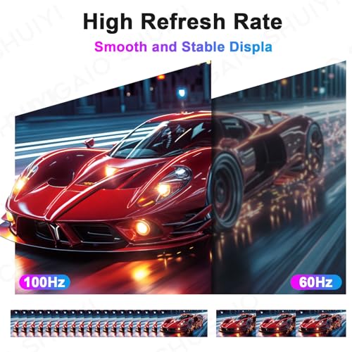 23.8" Large Screen Portable Monitor with Adjustable Kickstand,100HZ USB-C HDMI Gaming Monitor,100% SRGB FHD IPS/HDR Computer Screen Extender with 2 Speakers for Laptop PC MacBook Phone PS4/PS5
