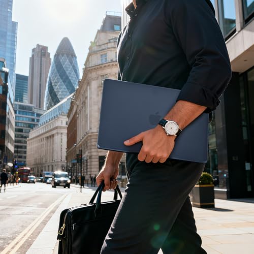 BlueSwan Matte Case for MacBook Pro 14 M5 M4 M3 M2 M1 Pro/Max 2026-2021 | 100% Color Match, Anti-Fingerprint, Anti-Scratch,Ultra Thin, Hard Shell Protective Cover, Matte Midnight - color: Matte Midnight
