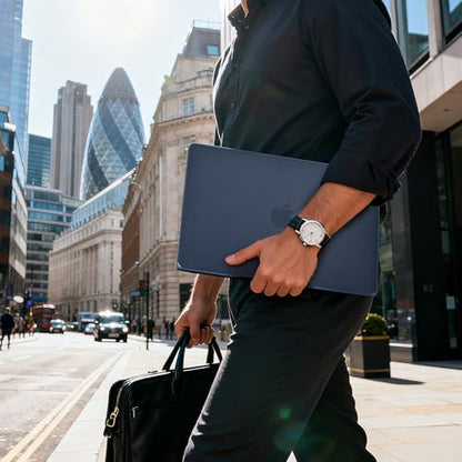 BlueSwan Matte Case for MacBook Pro 14 M5 M4 M3 M2 M1 Pro/Max 2026-2021 | 100% Color Match, Anti-Fingerprint, Anti-Scratch,Ultra Thin, Hard Shell Protective Cover, Matte Midnight - color: Matte Midnight