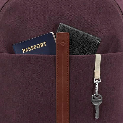 Samsonite Virtuosa Carry-On Travel Backpack with Padded Laptop Sleeve, Merlot - color: Merlot