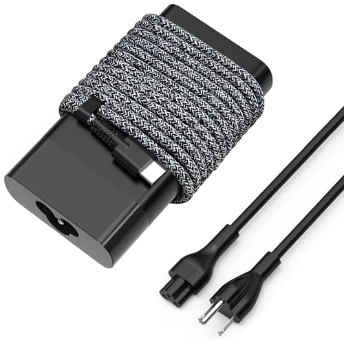 Slim 65W USB-C Laptop Charger Compatible with HP EliteBook 840 830 850 640 650 G7 G8 G9 G10,ProBook 440 450 G8 G9,Spectre Chromebook x360,Durable Braided Type C Travel AC Adapter Power Supply