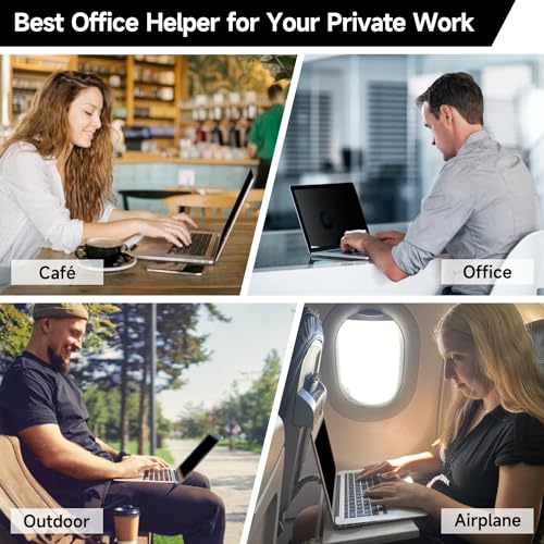 2 Pack Laptop Privacy Screen 15.6 Inch (1920x1080) Display, Anti Blue Light Glare Anti Scratch Computer Privacy Shield for 15.6" Hp Lenovo Dell Acer Asus Samsung Portable Monitor