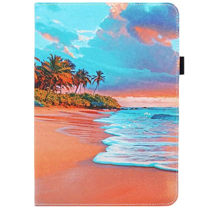 Universal 10 10.1 Inch Android Tablet Case, Dluggs 360 Degree Rotating Multi-Angle Viewing Stand Universal Case Cover for 10 10.1 and All 9.5-10.5 Inch Tablet, Beach - color: Beach