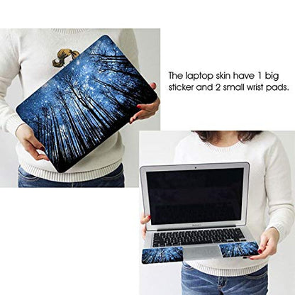 15.6 inch Laptop Notebook Skin Sticker Cover Art Decal Fits 13.3" 14" 15.4" 15.6" HP Dell Lenovo Apple Mac Asus Acer (Free 2 Wrist Pad Included) (NEK1215-10) - color: Nek1215-10