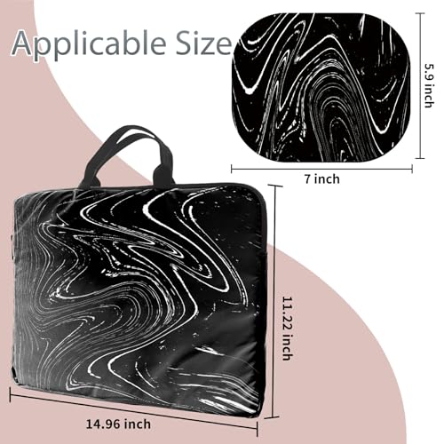 Laptop Sleeve Case 15 inch Plus Cute Mousepad, Black White Dirty Retro Slim Carrying Case Durable Handbag Protective Travel Laptop Bag for 13-15 inch Tablet,Laptop, Ultrabook Notebook - color: Black White Dirty Retro, size: 15 Inch