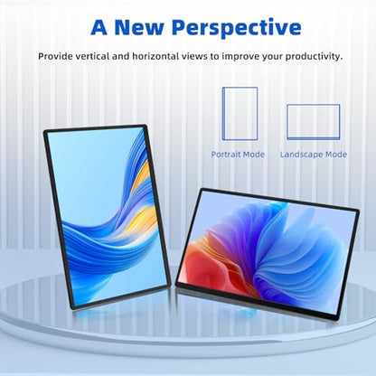 BOSII Portable Monitor for Laptops - Dual 16" IPS FHD 1200P Extended Dual Monitor for Laptop Compatible with Windows Mac Travel Work - size: 16"