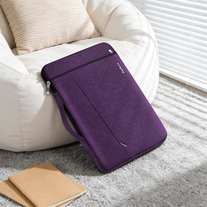 Ferkurn Purple Laptop Sleeve, 14 inch, Compatible with MacBook Pro 2021, Notebook Asus, Acer Chromebook, Handmade, Zipper - color: Purple, size: 14 inch