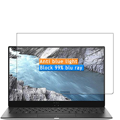 2-Pack Anti Blue Light Screen Protector, compatible with Dell New XPS 13 9370 2018 13.3" TPU Film Protectors Sticker [ Not Tempered Glass ]