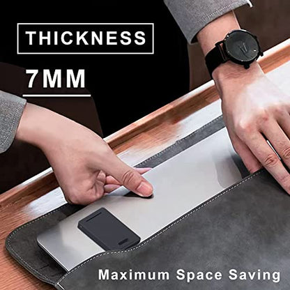 DRM 2-in-1 Mini Laptop Holder, Portable Notebook Stand with Cooling & Ergonomic Design, Black