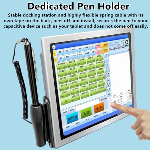 Pen for Touch Screens, Tablet Touch Pen with Chain Capacitive Touch Screen Pen Black High Sensitivity for Mobile Phone Tablet Laptop