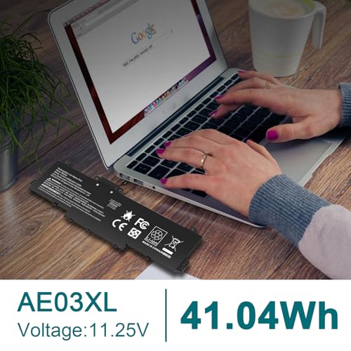 Futurebatt AE03XL Laptop Battery Replacement for HP 240 245 246 250 255 256 G10 Series 14-EE 14-EP 14-EM 15-FC 15-FD Series AE03041XL N21969-005 N20951-171 HSTNN-OB3E HSTNN-0B3E TPN-DB1N - size: AE03XL 12.17 4.57 1.02in
