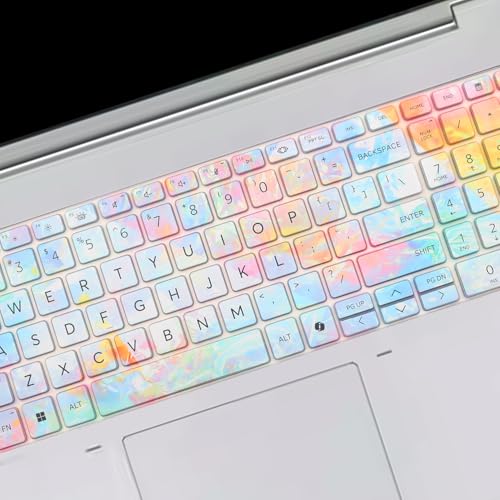 Colorful Keyboard Cover for 2026 2025 2024 HP ProBook 460 465 G11 16", HP EliteBook 660 665 G11 16"/EliteBook 460 465G11 16 inch Laptop Accessories Protective Keyboard Cover Skin US Layout - color: Dazzle