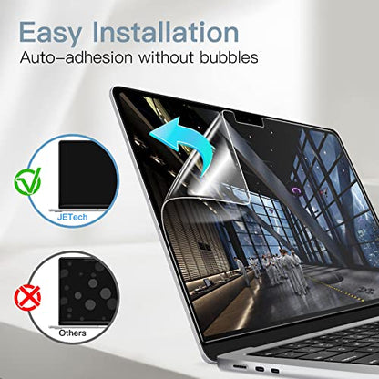 JETech Screen Protector for MacBook Air 13 Inch (M2-M5, 2022-2026), Anti-Glare PET Matte Film, Anti-Fingerprint, 2-Pack - size: MacBook Air 13 Inch (2022-2026)