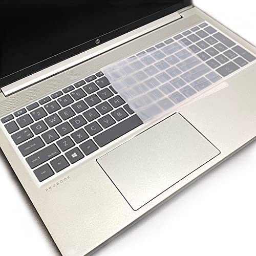 Keyboard Cover for 15.6" HP ProBook 450 G8 G9 G10/ 455 G8 G9 G10/ 650 G8/HP Zbook Power G8 G9, New HP ProBook 15.6'' Keyboard Skin(NOT fit HP ProBook 450/455/650 G6 G7)-Clear - color: Clear