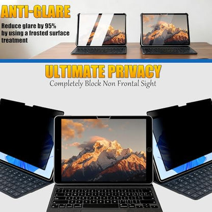 Privacy Screen for Surface Pro 12.3 Inch (7/6/5/4) | Ultra-Thin Edge Adhesive, Touch & Pen Compatible, Anti-Glare, Bubble-Free - size: Surface Pro 12.3'' (4/5/6/7)