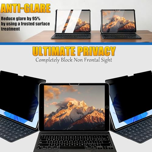 Privacy Screen for Surface Pro 12 Inch | Ultra-Thin Edge Adhesive, Touch & Pen Compatible, Anti-Glare, Bubble-Free - size: Surface pro 12 inch