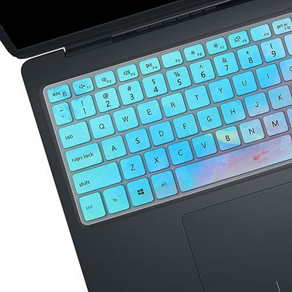 MUBUY Keyboard Cover for Dell Inspiron 15 15.6" 17.3" 3501 3505 5501 5502 5505 5508 5584 5590 5593 5598 7590 7591 7501 7506 7706 7790, Inspiron 3000 5000 7000 Keyboard Cover -Colorful - color: Colorful