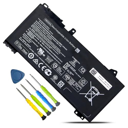 RE03XL L32656-005 Laptop Battery Replacement for HP ProBook 450 G6 450 G7 440 430 445 455R G6 430 440 445 G7 Series HSTNN-UB7R HSTNN-OB1C HSTNN-OB1C L32407-2C1 - size: 9.84*2.83*0.28inch RE03XL