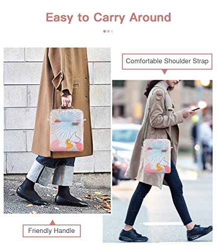 MoKo 13 Inch Tablet Sleeve Bag, Fits with 13 Inch New iPad Pro M5 & Air M4/M3, iPad Pro 12.9 M2&M1,Surface Laptop Go 12.4,Galaxy Tab S8+/S9+ 12.4,Handle Carrying Case with Shoulder Strap,Tropical Leaf - color: Tropical Leaf, size: 12.9 inch