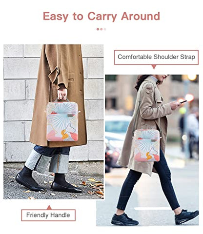 MoKo 13 Inch Tablet Sleeve Bag, Fits with 13 Inch New iPad Pro M5 & Air M4/M3, iPad Pro 12.9 M2&M1,Surface Laptop Go 12.4,Galaxy Tab S8+/S9+ 12.4,Handle Carrying Case with Shoulder Strap,Tropical Leaf - color: Tropical Leaf, size: 12.9 inch