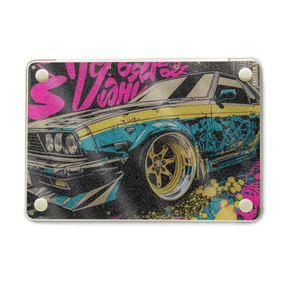 Glossy Glitter Laptop Skin Compatible with Apple MacBook Neo - Camber - Premium 3M Vinyl Protective Wrap Decal Cover - Easy to Apply | Crafted in the USA by MightySkins - color: Camber, size: MacBook Neo Full Cover Skin, style: Glossy Glitter Finish