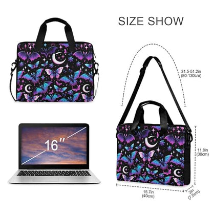 MNSRUU Laptop Bag for 15.6 inch Black Gothic Bats - color: Bats A8889