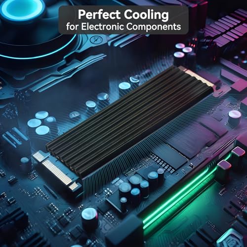 Aairhut 3 Pack 13 W/m.K Thermal Pads M.2, 70 x 20 mm x [0.5 mm + 1 mm + 1.5 mm] Highly Efficient Thermal Conductivity Silicone Cooling Pads for Laptop Heatsink CPU GPU SSD IC LED Cooler - color: 13W Gray, size: 70x20mm-3 Pack
