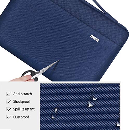 LANDICI 15.6-16 Inch Protective Laptop Sleeve with Handle, Blue | Waterproof computer cover for MacBook Pro 16 M1-M4 2019-2025 and 15.6-16 inch HP, Dell, Lenovo, Acer and ASUS laptops - color: Blue, size: 15.6-16 inch