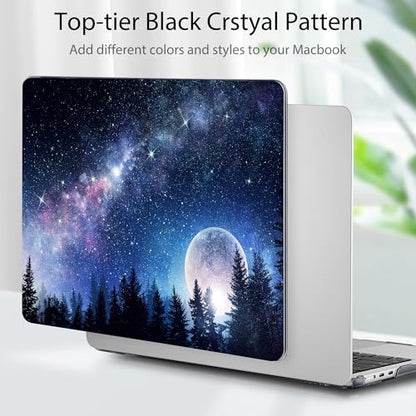 Tuiklol for MacBook Air 13 inch Case M5 2026 M4 2025 M3 2024 M2 2022 Release Model A3449 A3240 A3113 A2681,Plastic Hard Shell Cover for MacBook Air 13.6 with Touch ID, Moonlight - color: Moonlight