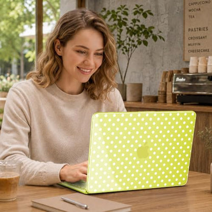 May Chen Compatible with MacBook Neo 13 inch Case 2026 Model A3404, Plastic Hard Shell,Keyboard Cover,Screen Protector,Dust Plug, for MacBook Neo 13" with A18 Pro Chip, Citrus Polka dot - color: Citrus Polka dot