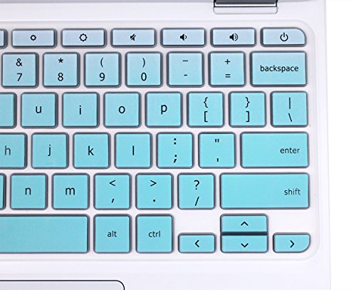 YYubao Keyboard Skin Cover Compatible with 11.6" Lenovo Chromebook C330, Chromebook N20 N21 N22 N23 100e 300e 500e, 11.6" Flex 11 Chromebook, 14" Chromebook N42 N42-20 - Ombre Mint - color: Ombre Mint Green