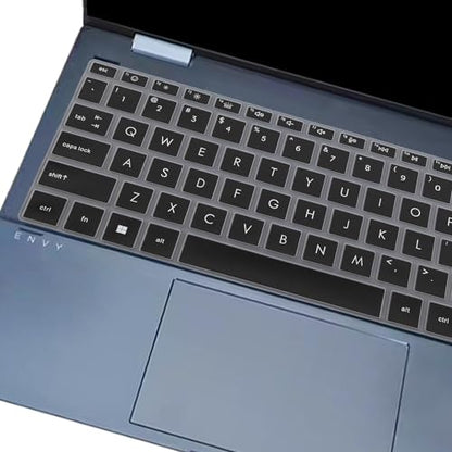 Keyboard Cover for HP Envy x360 13-bf 13t-bf 13-bf0013dx 13-bf0797nr 13t-bf000 13-bf0121TU 13-bf0123TU 13-bf0059tu 13.3 inch Laptop Skin(NOT for Envy 13-ba 13-bd 13-be Series)-Black - color: Black