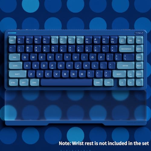 nuphy Halo75 V2 Mechancial Gaming Kyeboard,75% Wireless Hot Swappable Bluetooth Keyboard,83 Kyes RGB Backlit Keyboard,Support Bluetooth/2.4GHz/USB-C-Blue Blush Switch - color: Blue, size: Blush (42gf)