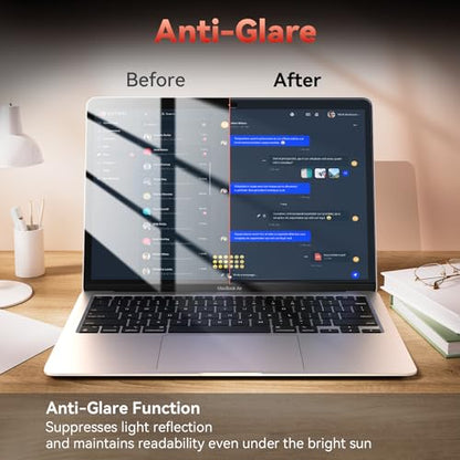 Mamol 2 Pack Anti Blue Light Screen Protector for Macbook Air 13 Inch (2018-2021, M1) / Macbook Pro 13 in (2016-2022, M1, M2), Eye Protection, Anti Glare - size: MacBook Pro 13 (2016-2022)