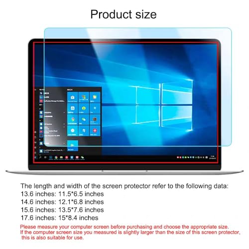 15.6 Inch Anti Blue Light Laptop Screen Protector,Eye Protection Anti Glare Anti Scratch Computer Screen Cover for Lenovo Hp Dell Acer Asus Samsung 15.6" Laptop with 16:9 Aspect Ratio (15.6 Inch)