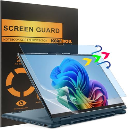 2 Pack Blocking Blue Light Screen Protector for Lenovo ideaPad 5i / 5a 2-in-1 14" Touchscreen Laptop (14IPH11 14AGP11 14AHP11丨83UG 83UH 83UJ), Anti Blue Light Glare and Anti Fingerprint (Matte) Shield