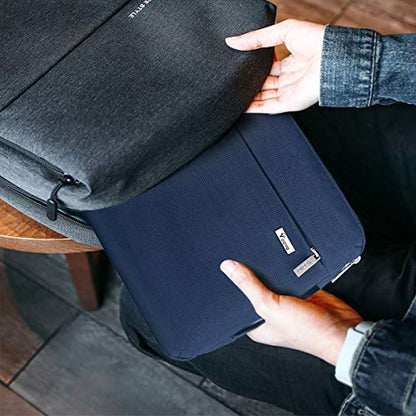 Voova 13.3-13 Inch Laptop Sleeve, Laptop Cover, MacBook Case, Blue | Slim splash-proof 13-inch laptop sleeve compatible with MacBook Air/Pro M1-M5, HP, Lenovo, Asus and Acer for daily use - color: Blue, size: 12.6-13.6 Inch