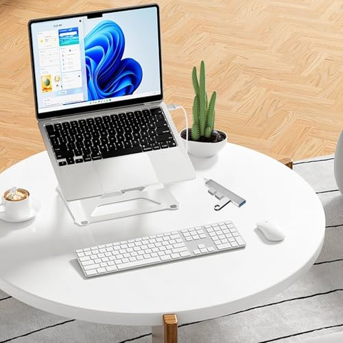 QAJOPFN 4 Ports USB C to USB Hub, Aluminum Type C to USB A 3.0 Adapter, Plug and Play USB Extender for MacBook Pro/Air, Laptop, Keyboard and Mouse