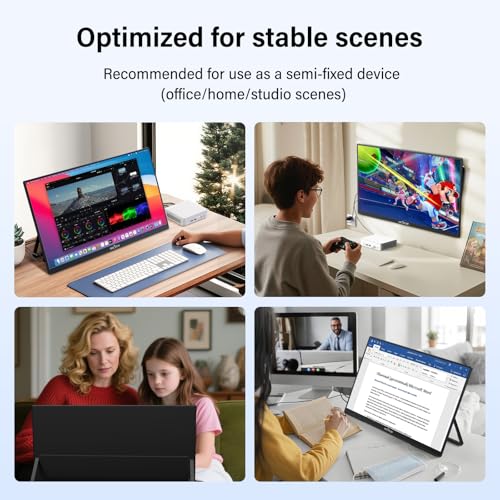 Innoview 23.8” 4K Large Portable Monitor, UHD (3840*2160) 100%sRGB IPS Speakers USB-C HDMI Work Home Second Monitor W/180°Adjustable Stand for Laptop, Desktop, Macbook, Phones, Tablet, PS5/4, Switch - size: 23.8 Inches