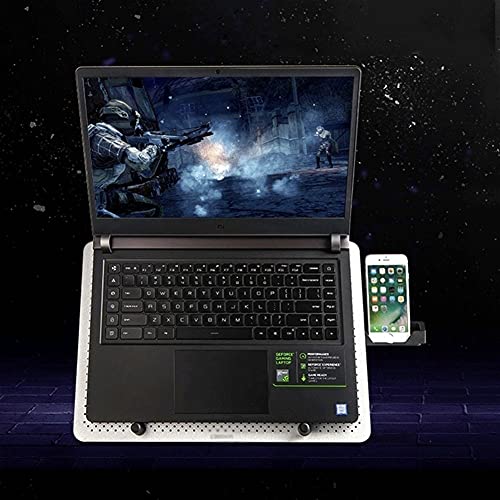 Laptop Cooler Cooling Pad (Up to 17 Inches), Ultra Quiet Notebook Cooler Stand Cooling Mat with 5 Fans，USB Ports, for Home Office Very Silent