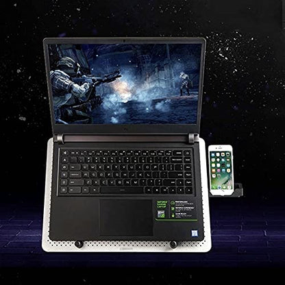 Laptop Cooler Cooling Pad (Up to 17 Inches), Ultra Quiet Notebook Cooler Stand Cooling Mat with 5 Fans，USB Ports, for Home Office Very Silent