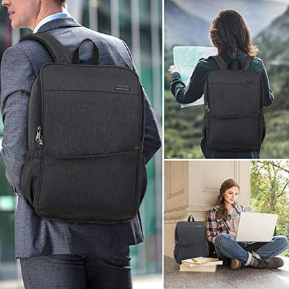 MAXTOP Laptop Backpack for Women Men College Bookbag Business Travel Backpack Anti-theft Water Resistant Computer Backpacks Fits 15.6 Inch Laptop - color: Grey Dark, size: 15.6 inch, style: Daypack Backpacks