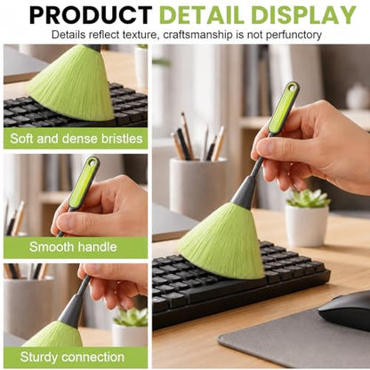 Keyboard Cleaning Brush Computer Cleaning Brush Portable Small Dust Brush for Keyboard Laptop Desk Electronics - color: Green