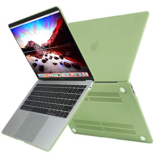 MOSISO Compatible with MacBook Air 13 inch Case M1 2021 2020 2019 2018 Release A2337 A2179 A1932 Touch ID, Plastic Hard Shell Cover&Keyboard Cover for MacBook Air 13.3 inch Case M1, Avocado Green - color: Avocado Green